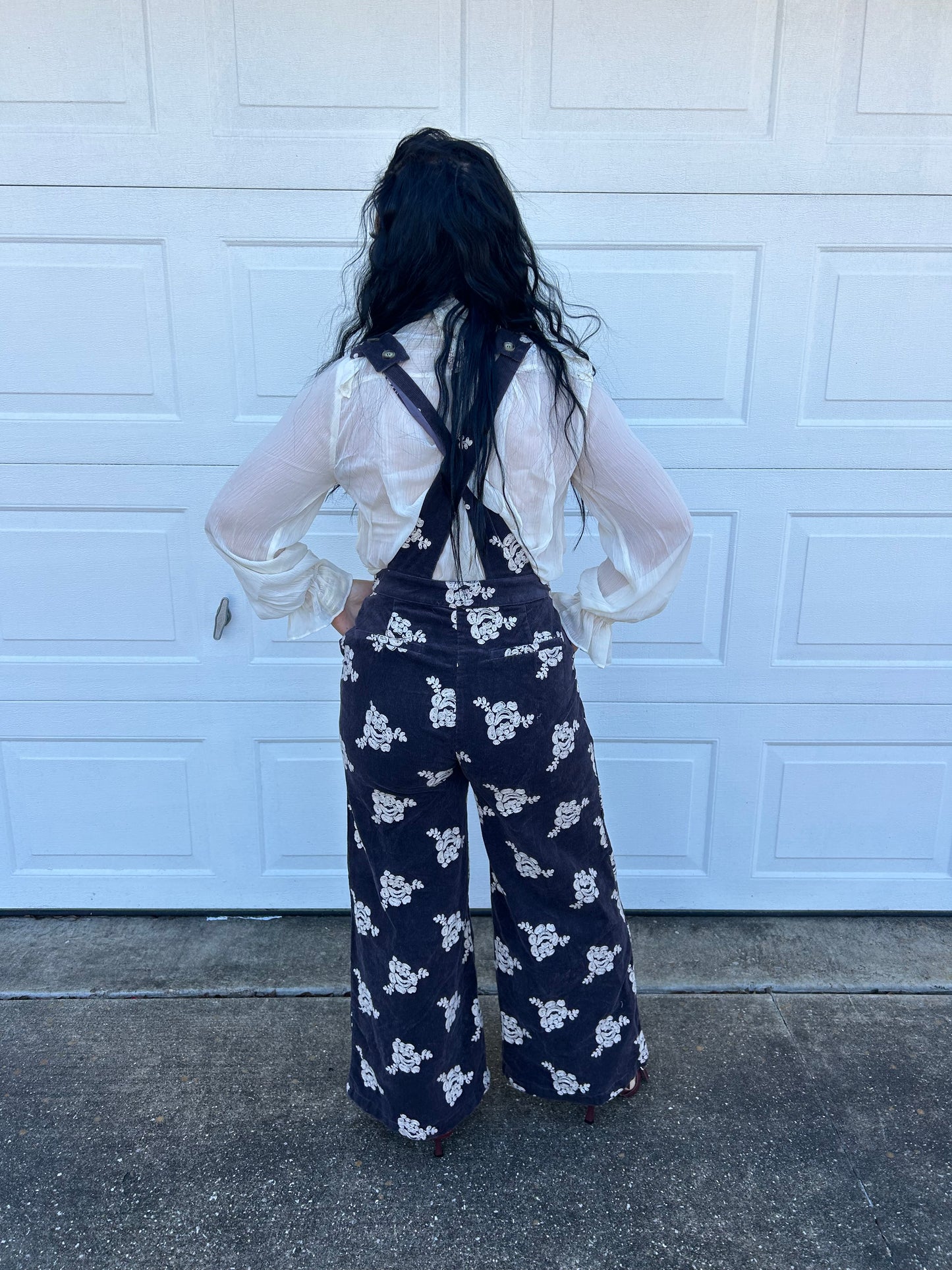 The Embroidered Corduroy Jumpsuit