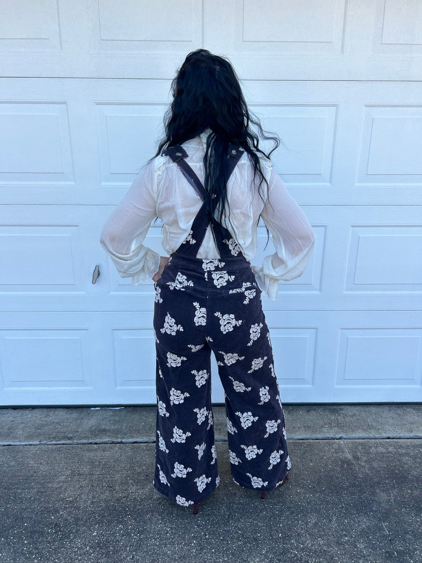 The Embroidered Corduroy Jumpsuit