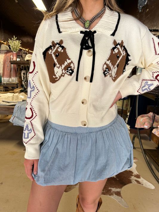 The Denim Bubble Skirt