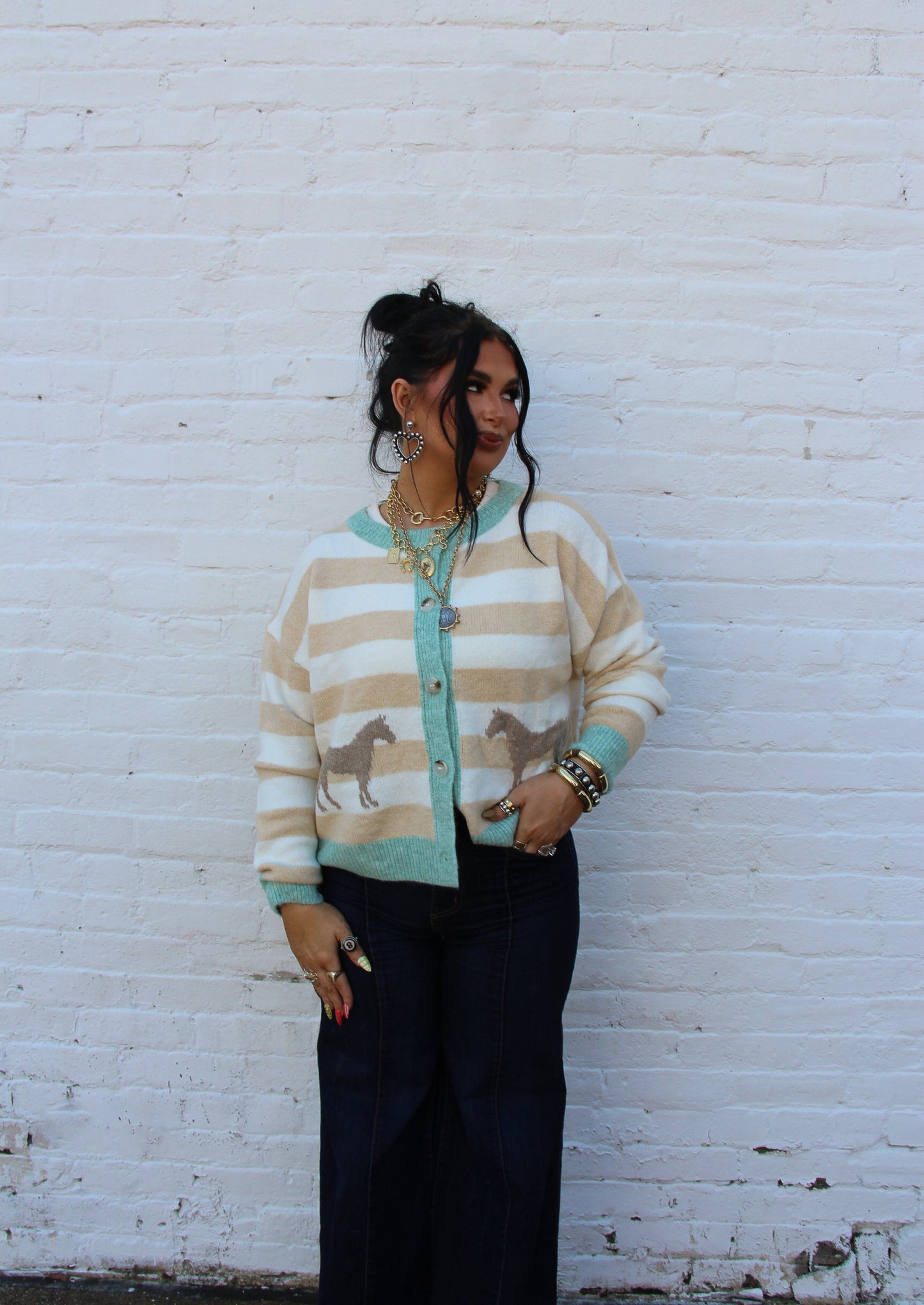 The Striped Sally Cardigan