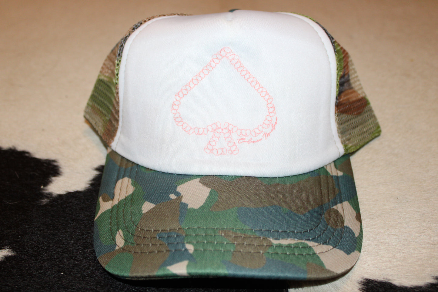 Camo Spade Trucker Cap