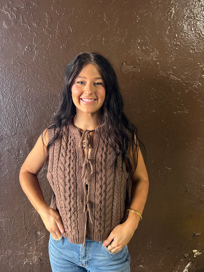 The Chocolate Knit Vest