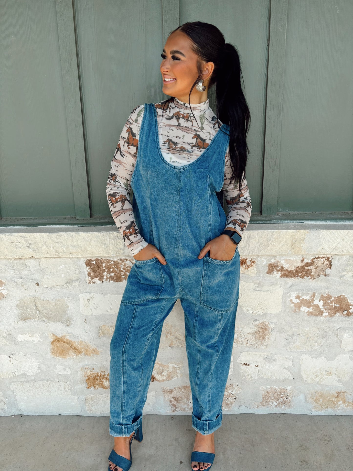 The Missy Denim Jumpsuit