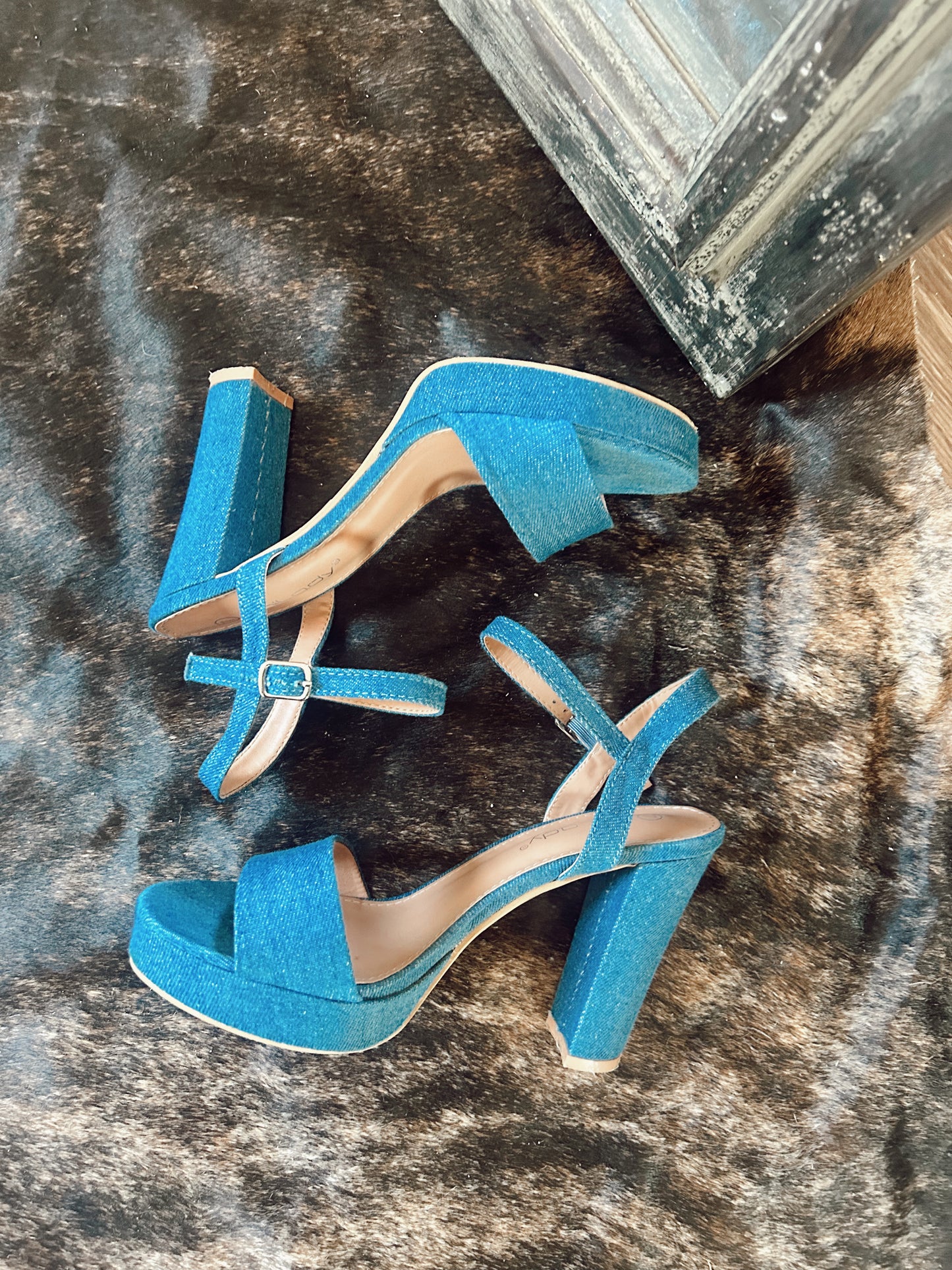 The Cadence Denim Heel