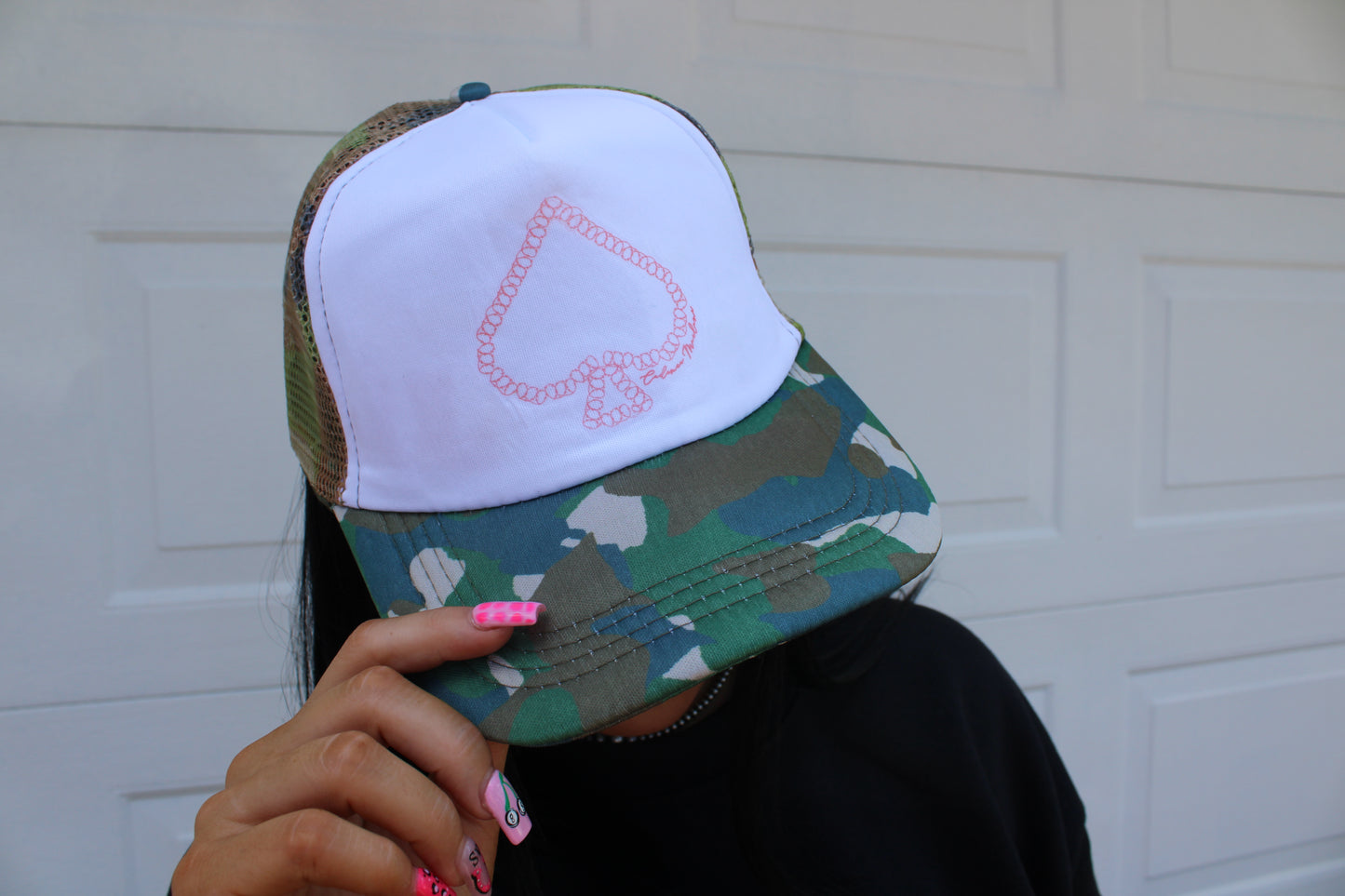 Camo Spade Trucker Cap