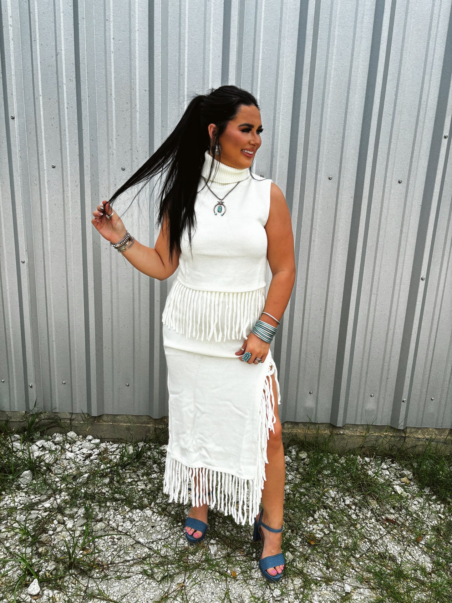 The Remington Fringe Skirt