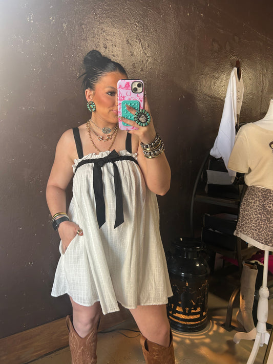 The Babydoll Romper in White