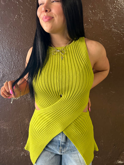 The Asymmetrical top in Lime