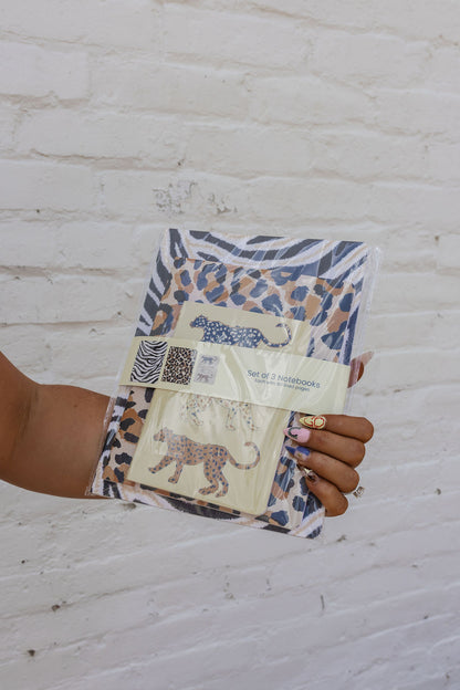 Set of 3 Wild notebook set