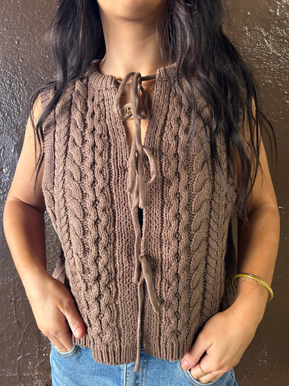 The Chocolate Knit Vest