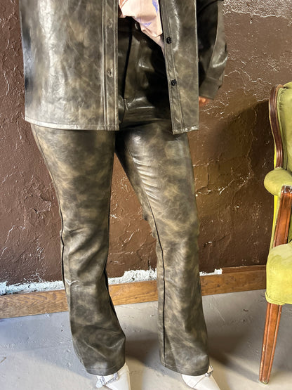 The Flared Leather Pants