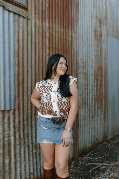 The Aztec Sweater Vest