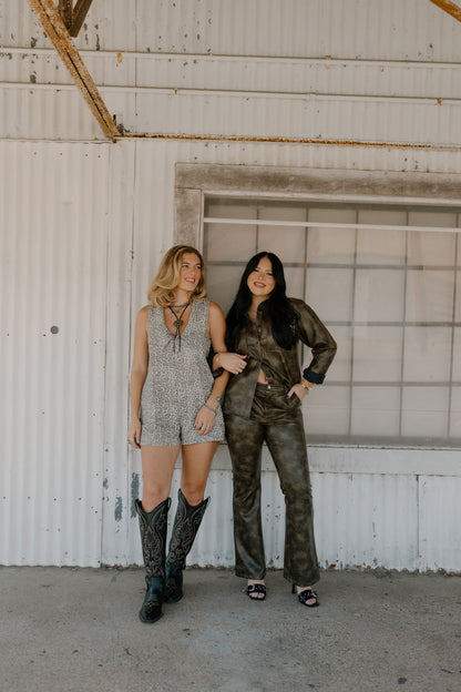 Lasso Me Leopard Romper