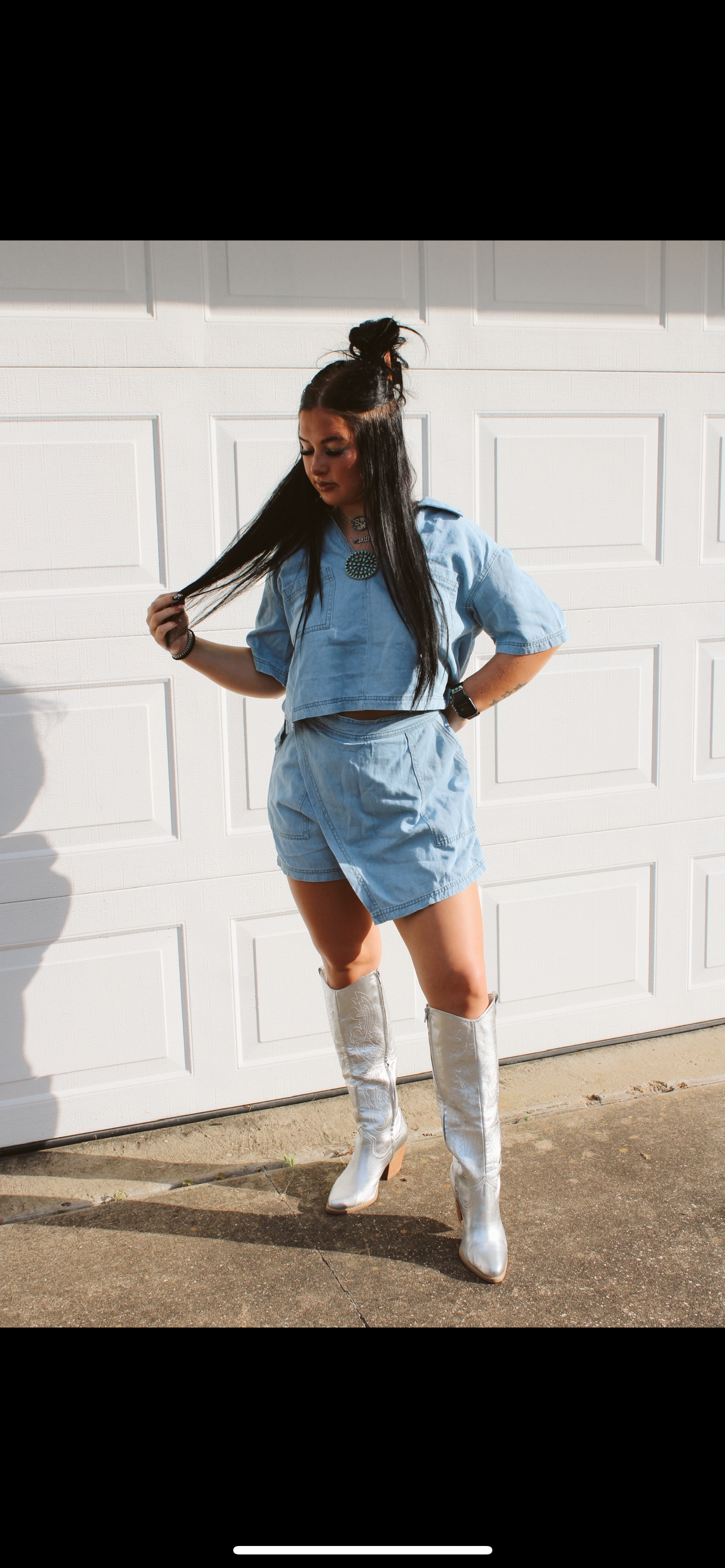 The Denim Meagan Set