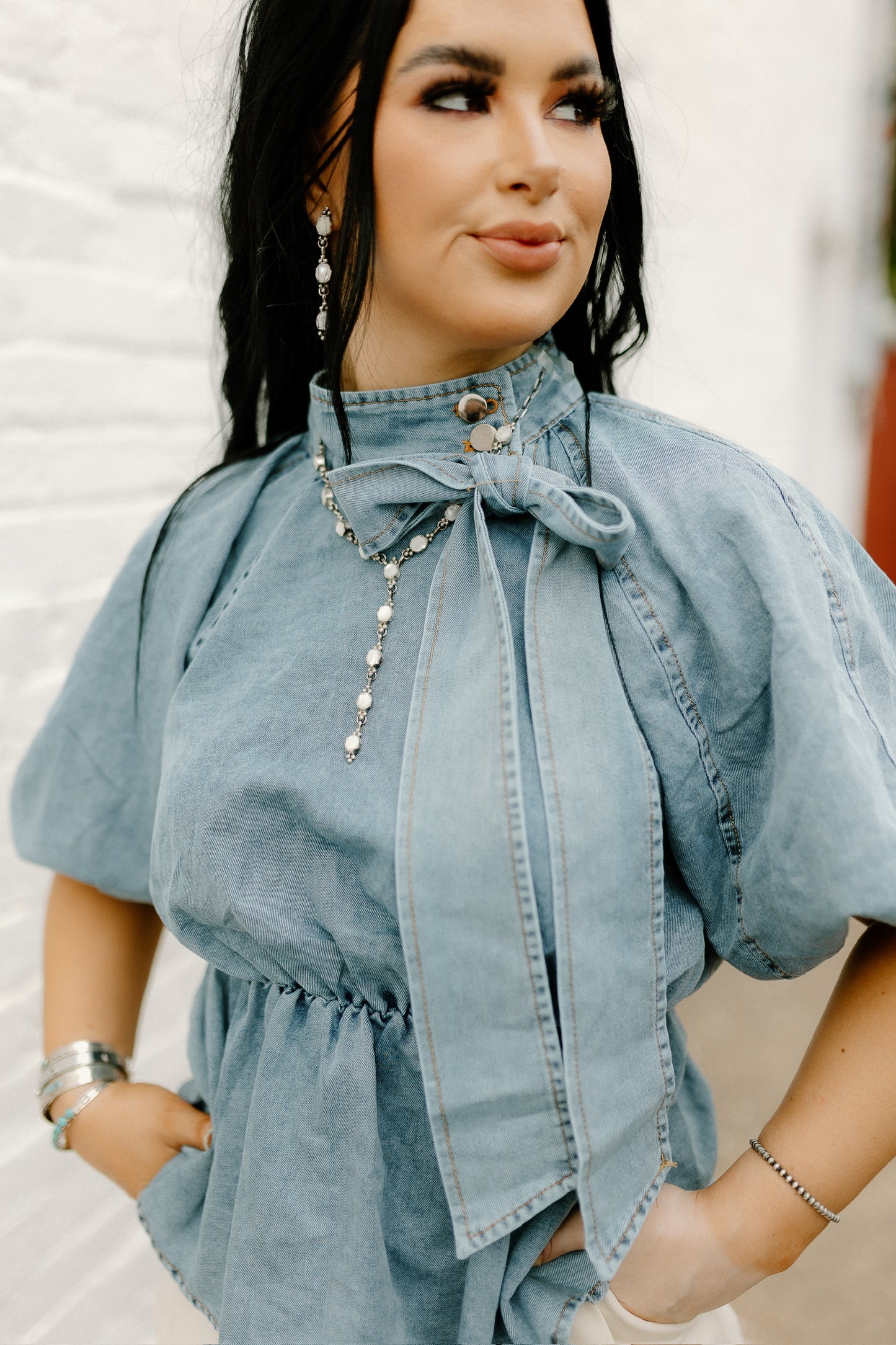 The Lulu Denim Top