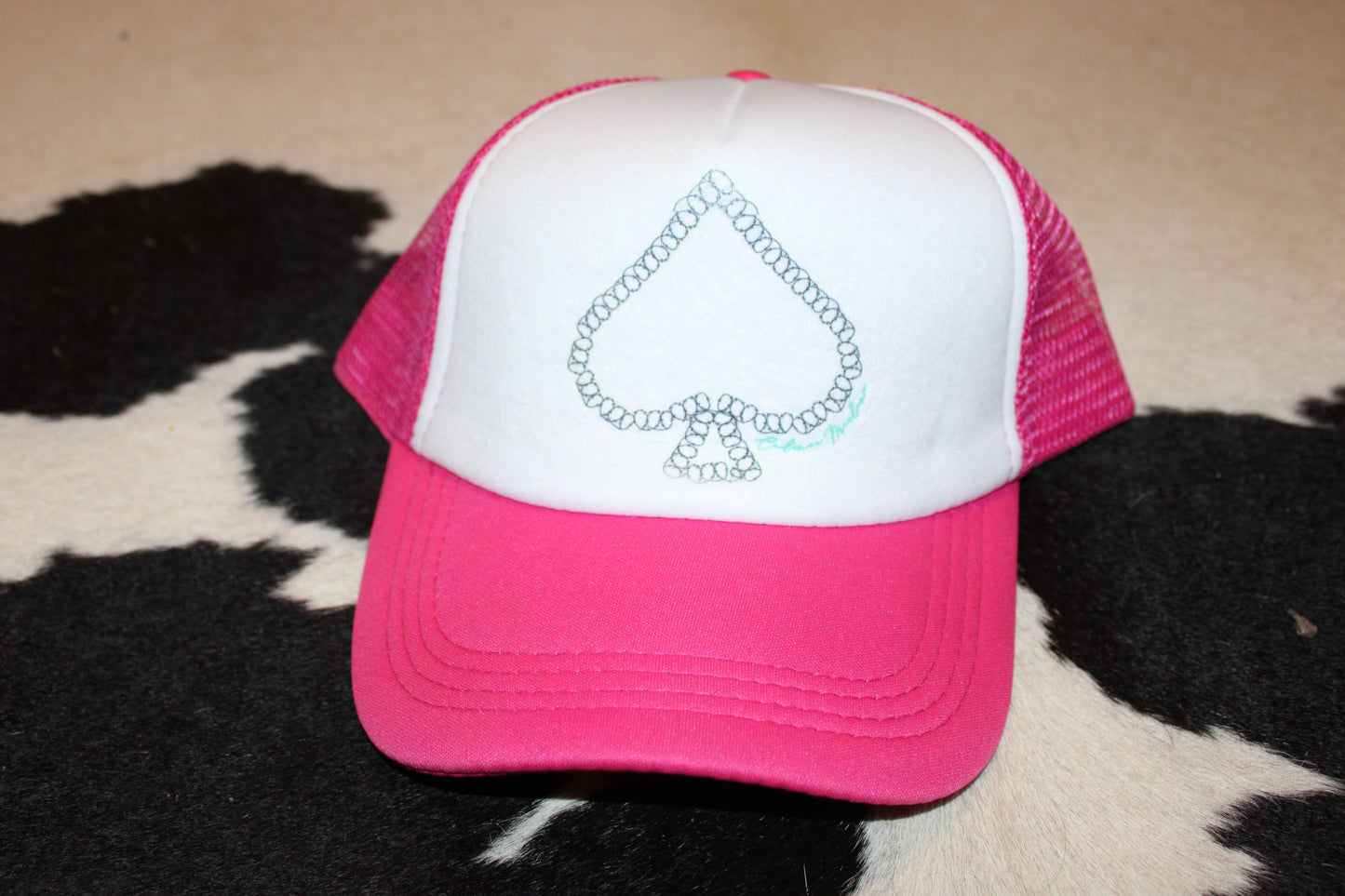 Pink Spade Trucker Cap