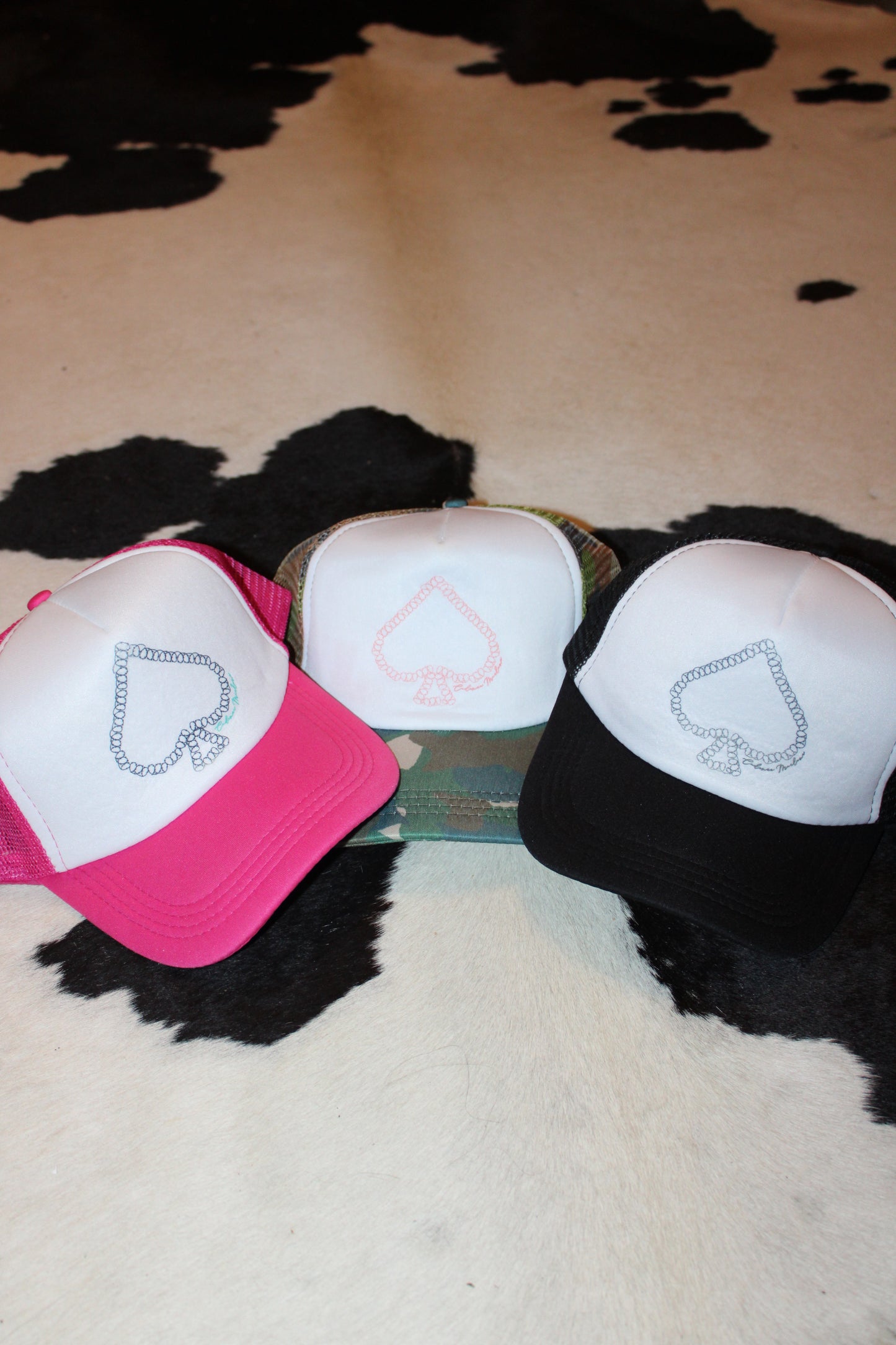 Pink Spade Trucker Cap