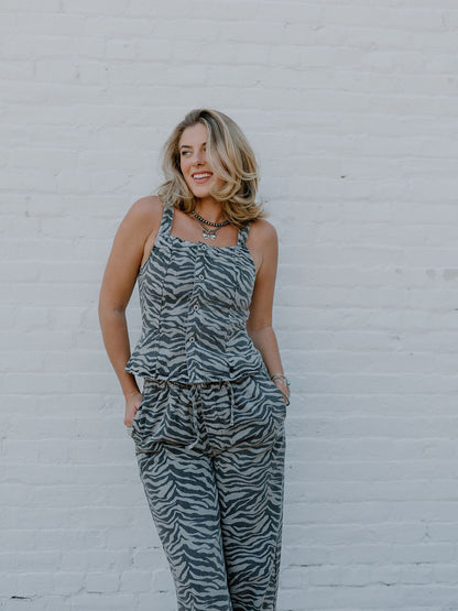 The Zebra Denim Set