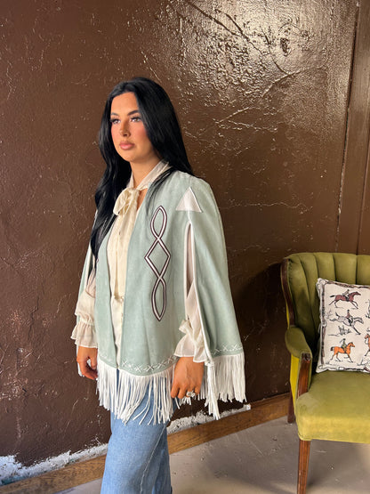 The Rodeo Queen Cape in Blue