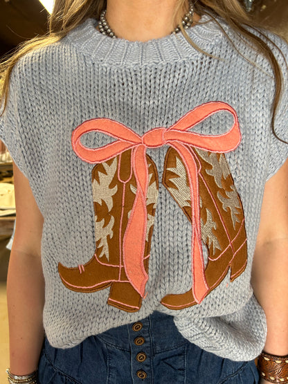 The Ribbons & Rodeo sweater vest