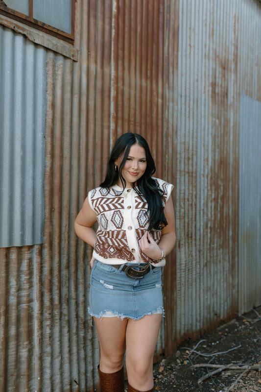 The Aztec Sweater Vest