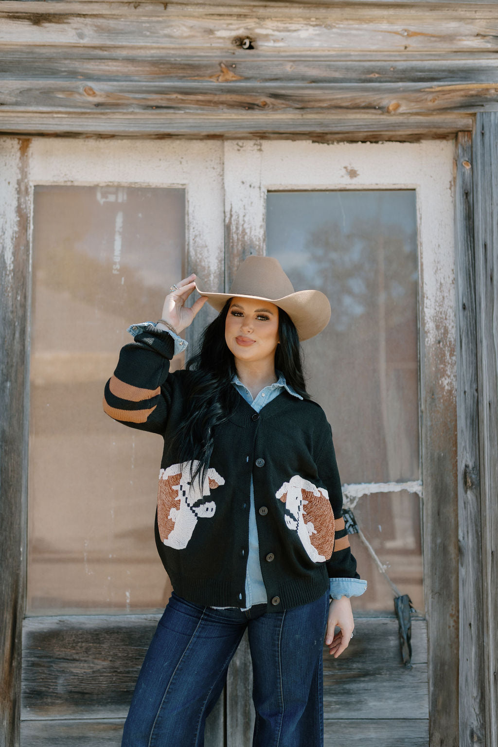 The Two Timing Hereford Cardigan