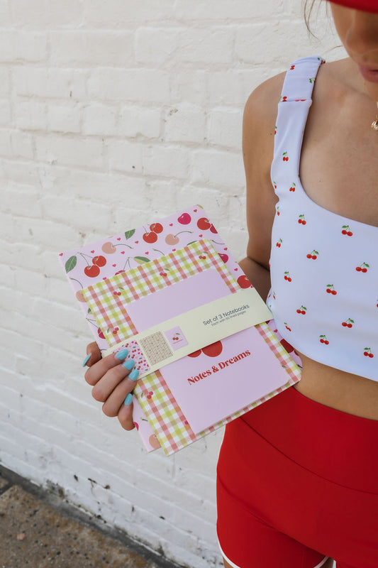 Cherry Set of 3 Notebooks