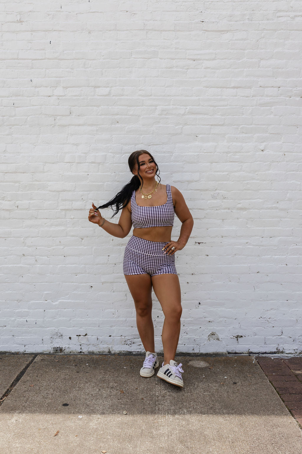 Gingham Sports Bra