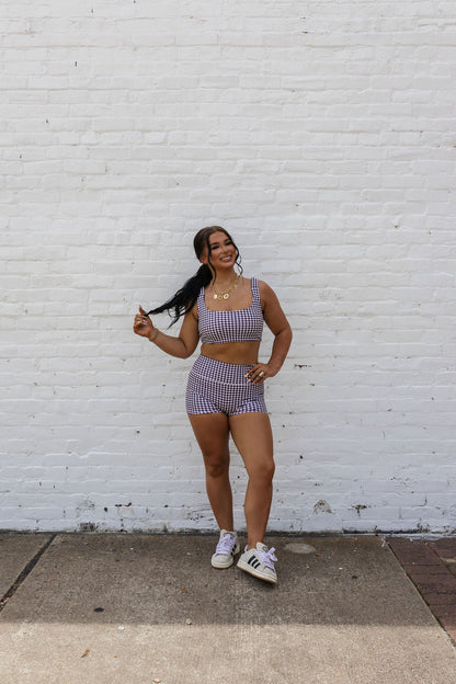 Gingham Sports Bra