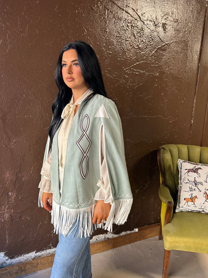 The Rodeo Queen Cape in Blue