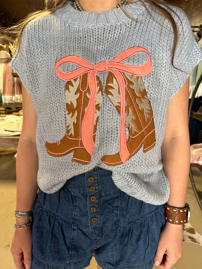 The Ribbons & Rodeo sweater vest