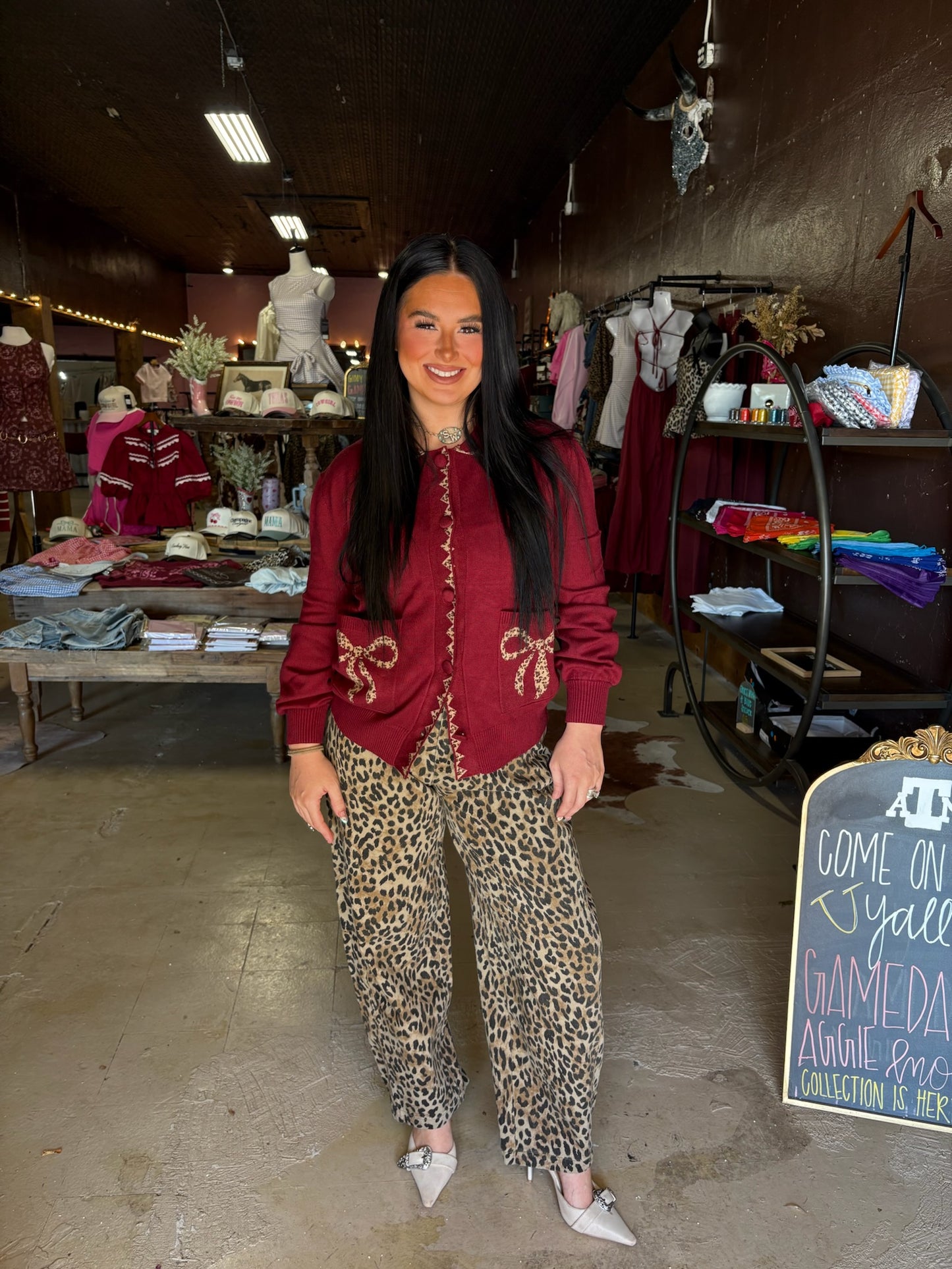 The Cheetah Barrel Jeans