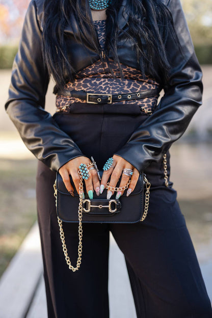 The Leather Lady Cropped Shirt