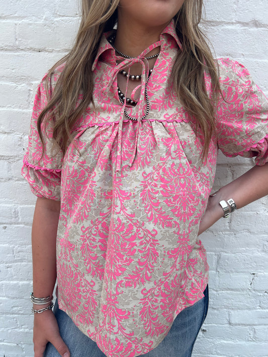 The Pink Chandelier Top