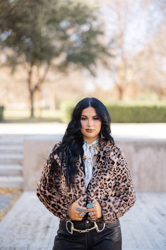 The Beth Leopard Fur Jacket