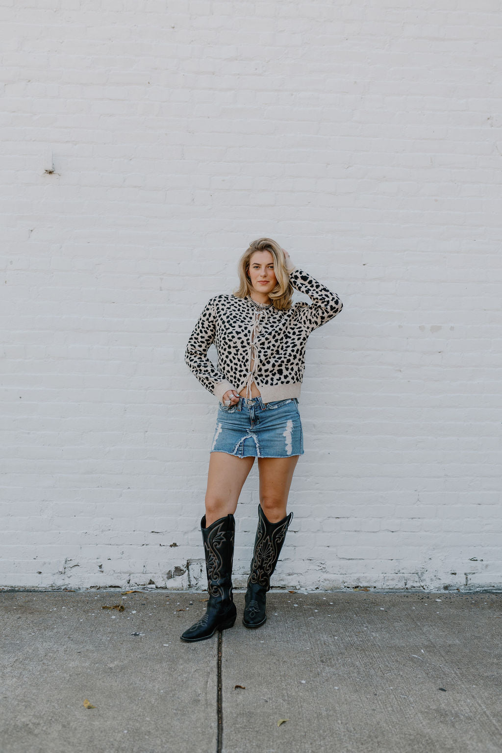 The Cheetah Tie Sweater