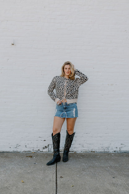 The Cheetah Tie Sweater