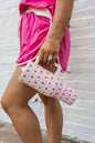 Gingham heart tumbler