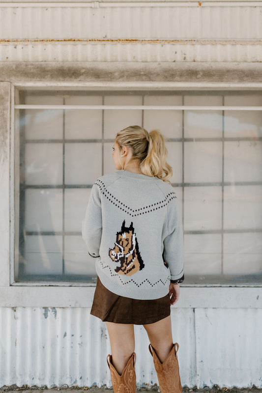The Grey Horse Cardigan