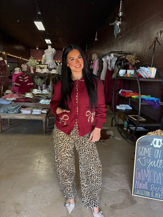 The Cheetah Barrel Jeans