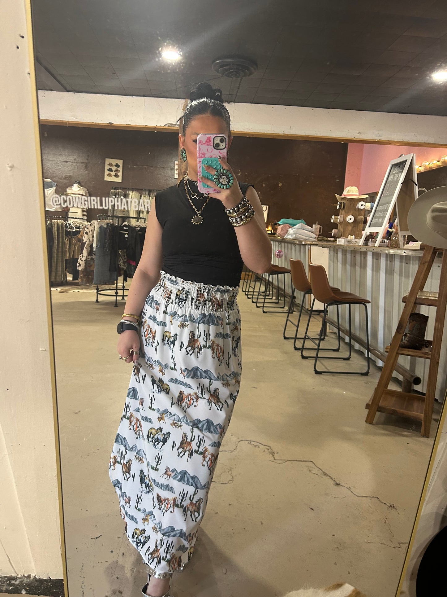 The Cowgirls & Cactus Maxi skirt