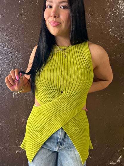 The Asymmetrical top in Lime