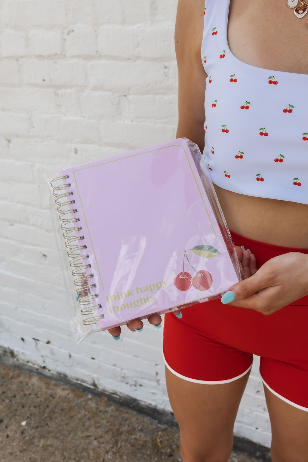 Cherry Hard Cover Spiral Notepad