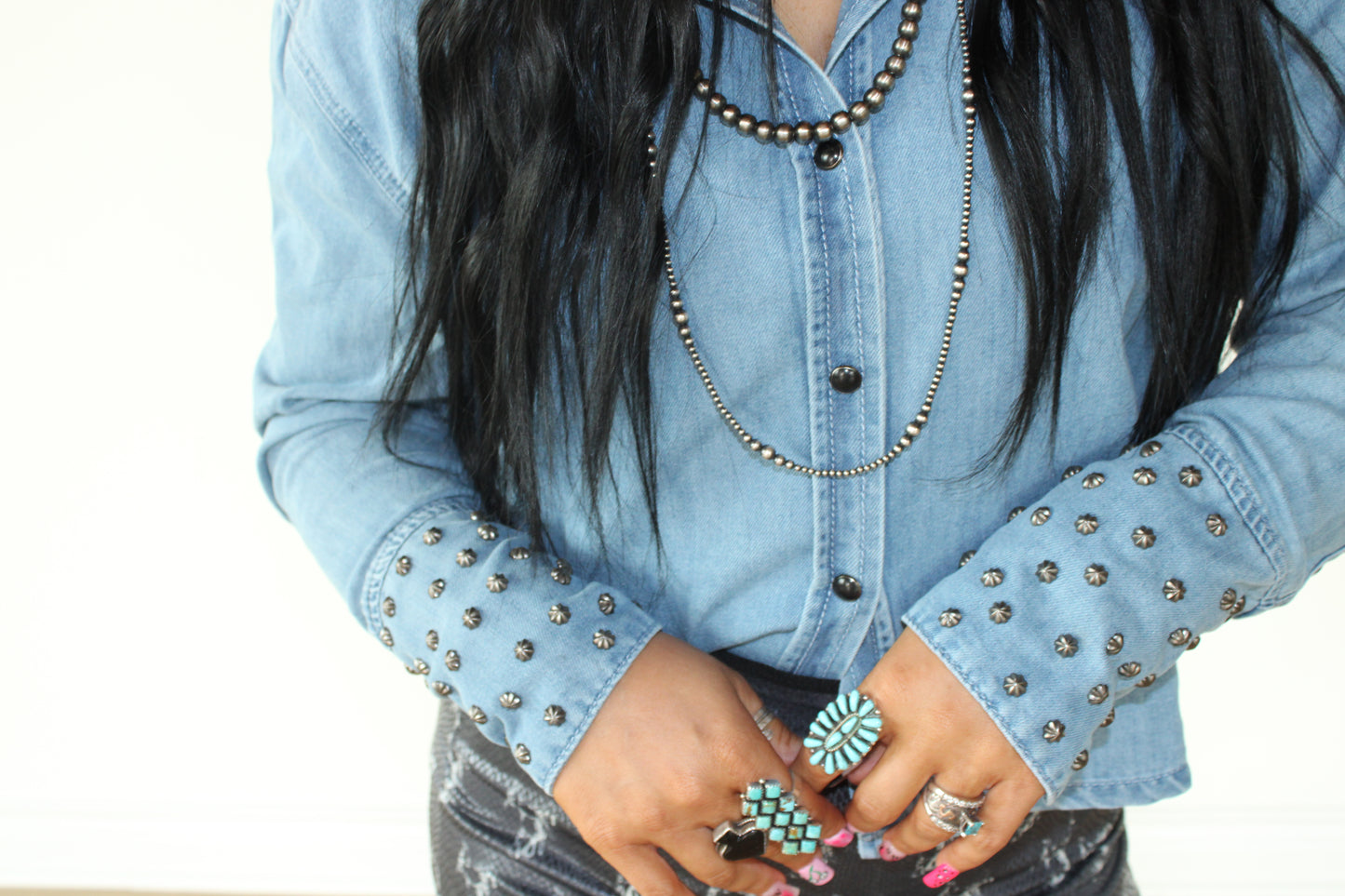 The Denim Trails Top