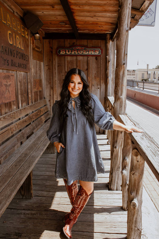 The Howdy Denim Dress