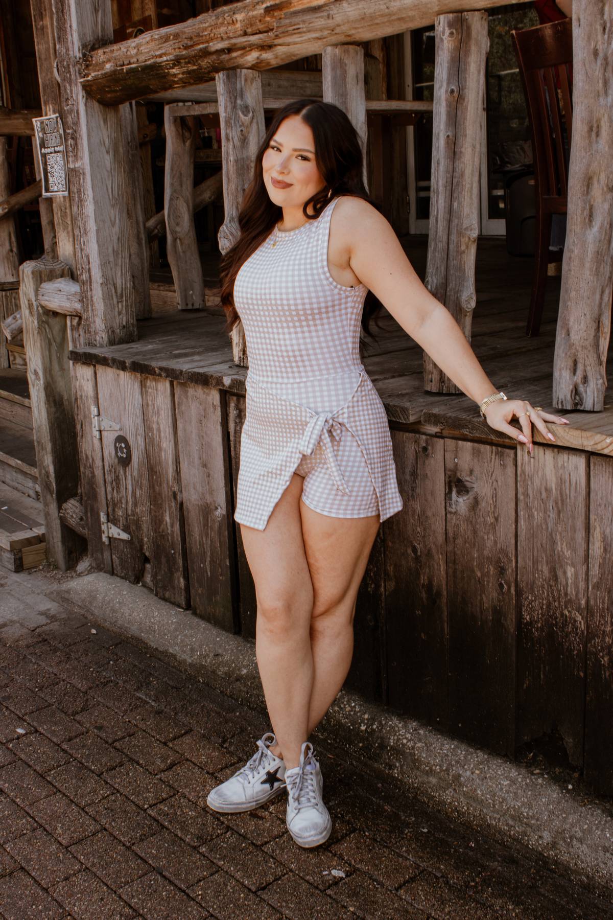 The Gig’ Em & Gingham Athlete Dress