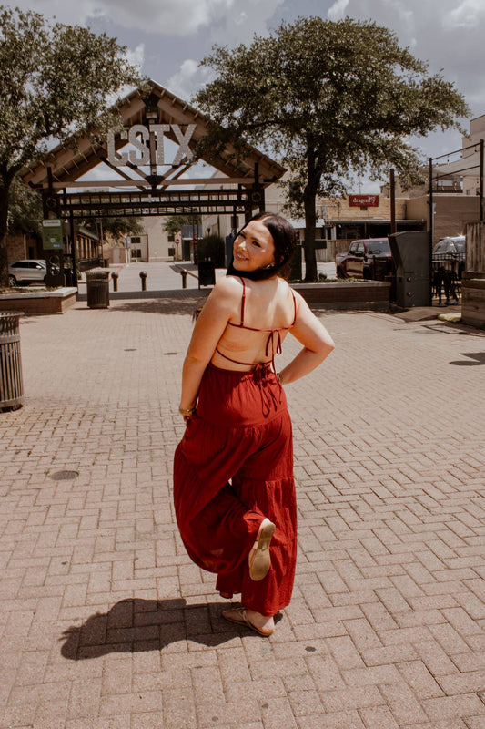 The Maroon Out Jumpsuit