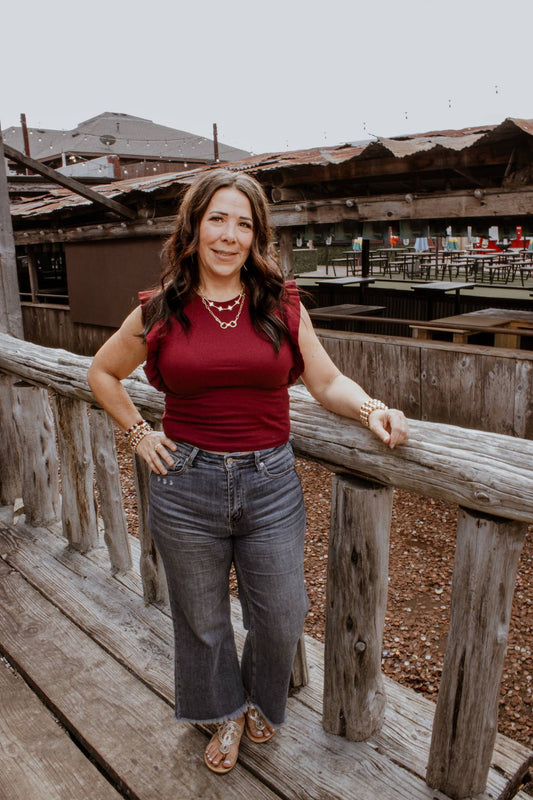 The Reveille Ruffle Top