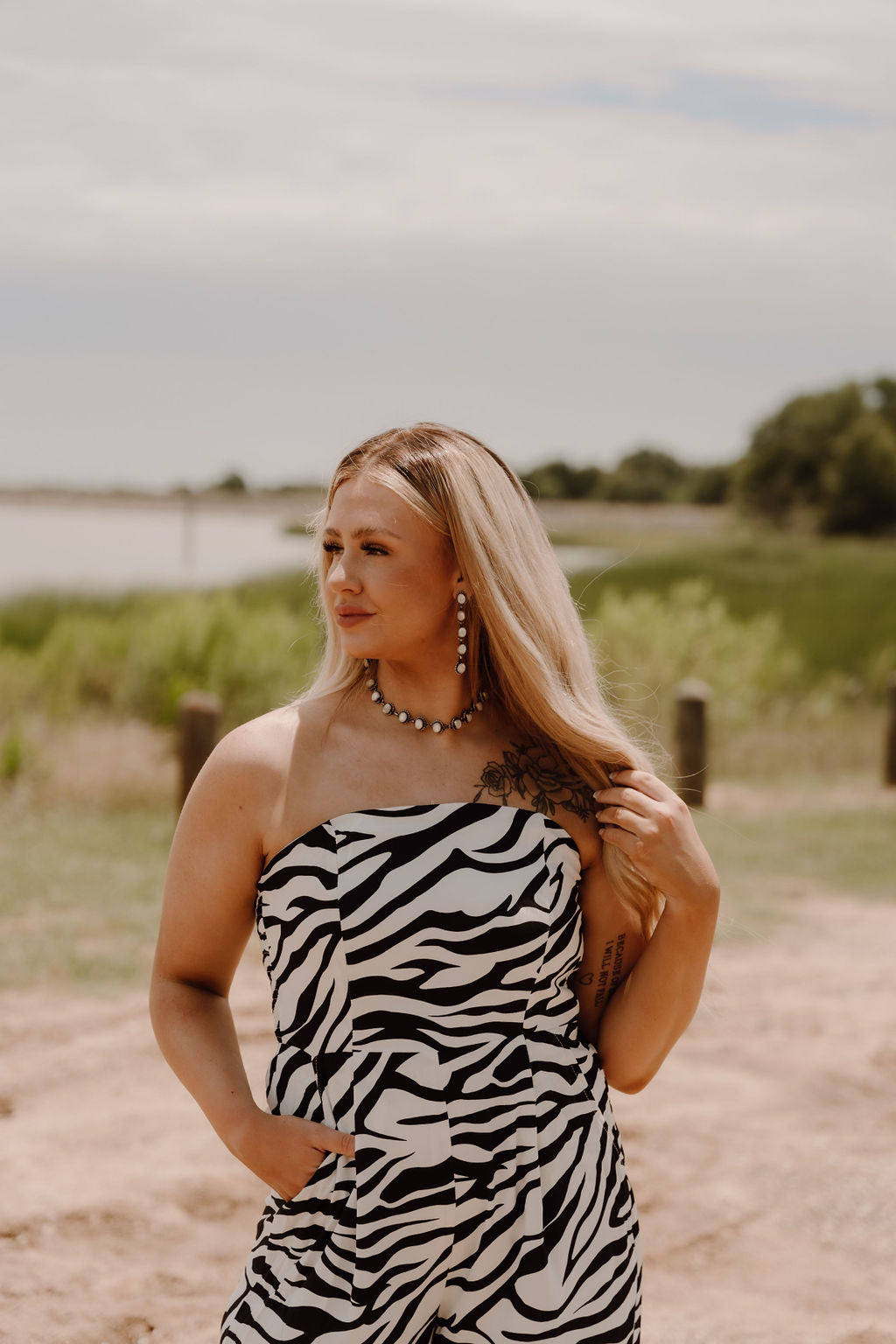 Zebra Print Jumpsuit