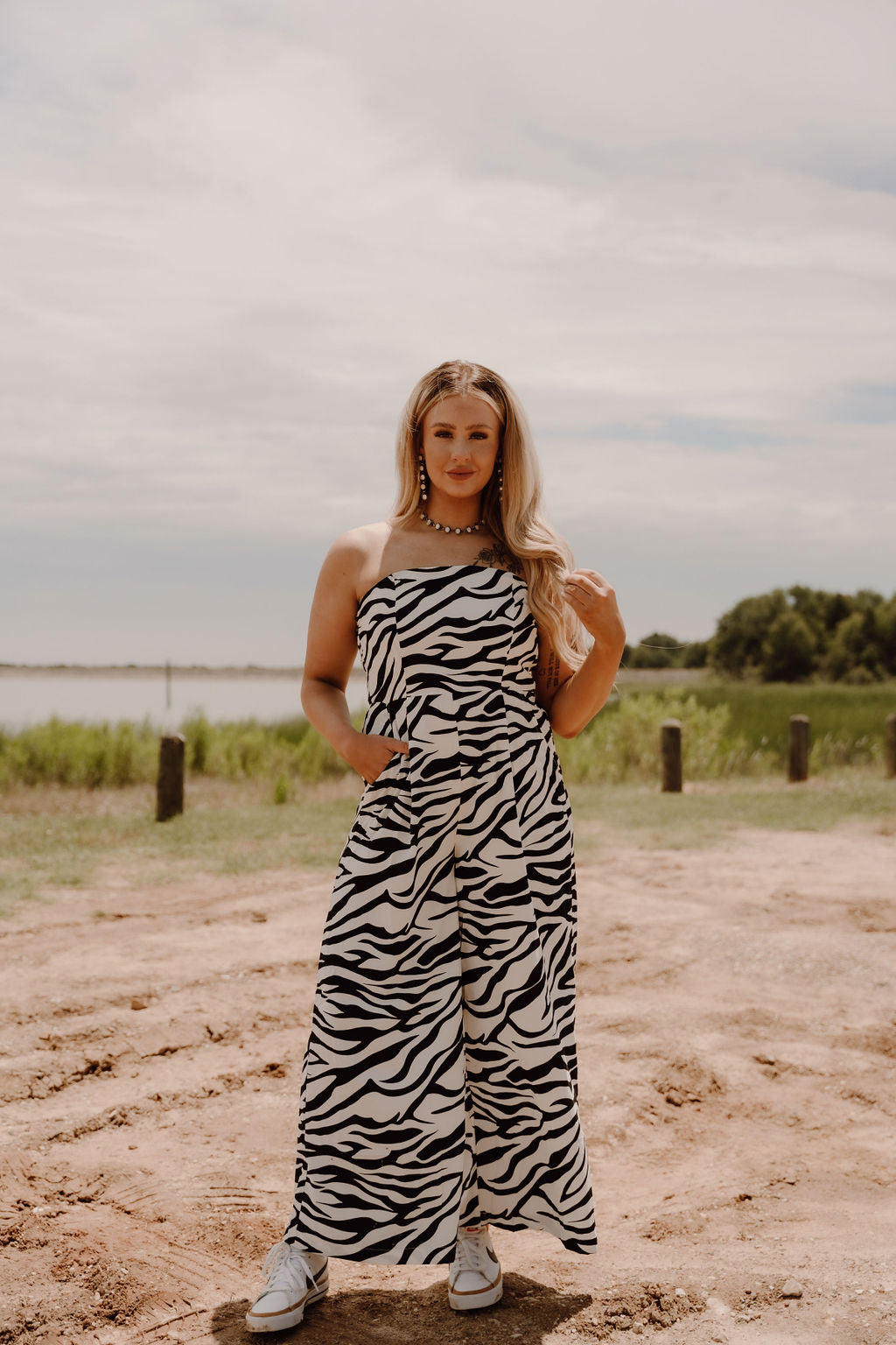 Zebra Print Jumpsuit